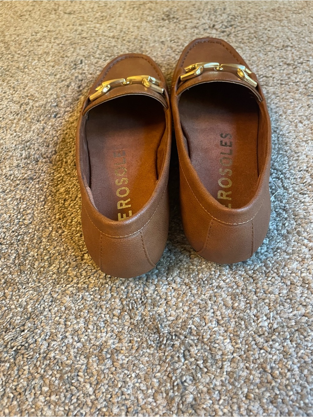 AEROSOLES Women’s Tan Leather Horsebit Slip-On Loafers Size 6.5 NWOB - Picture 5 of 7